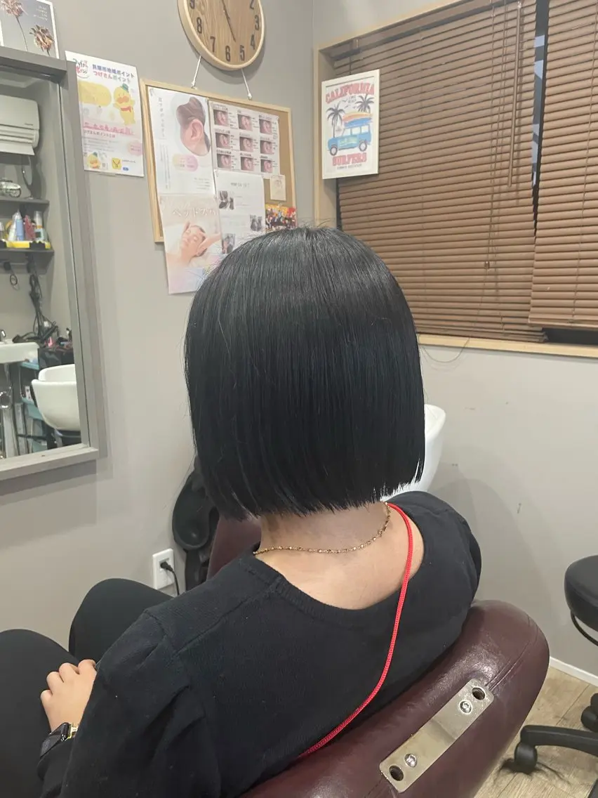 ミディアム ボブ Hair room Leaのヘアスタイル