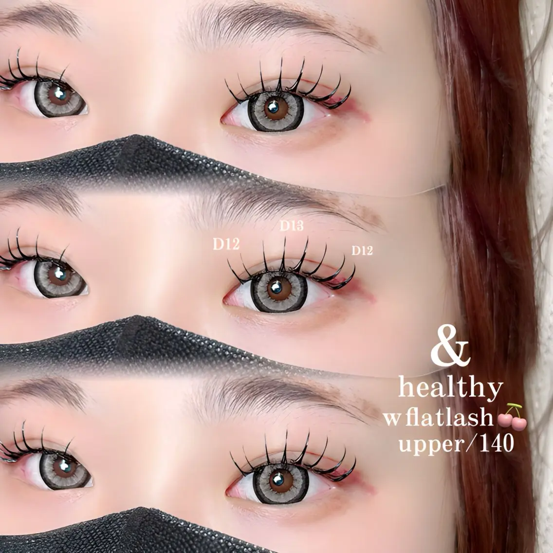 🦋&healthy(flatlash120~140本)🦋/オフ込み/他店オフ500円/コーティング込みの写真