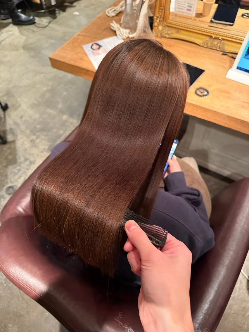 当日限定 似合わせcut+髪質改善美髪矯正+上質トリートメントの写真
