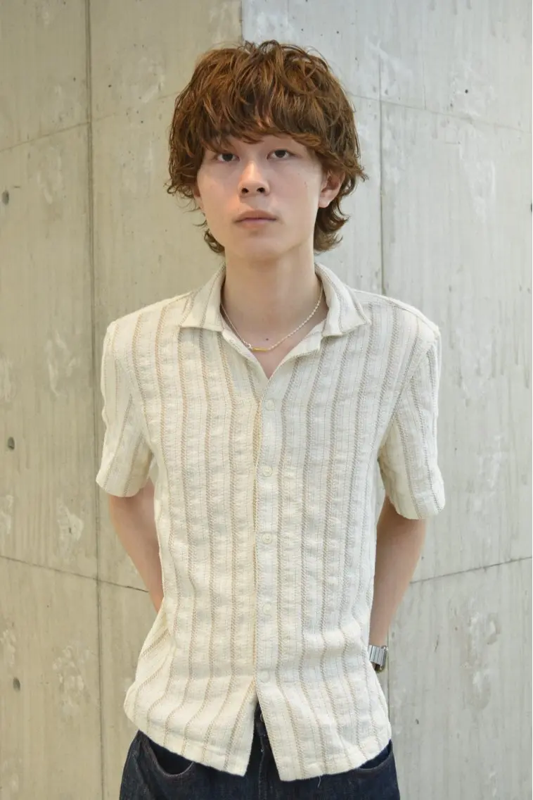 パーマ メンズ カット パーマ fifth 小尾 優然のヘアスタイル