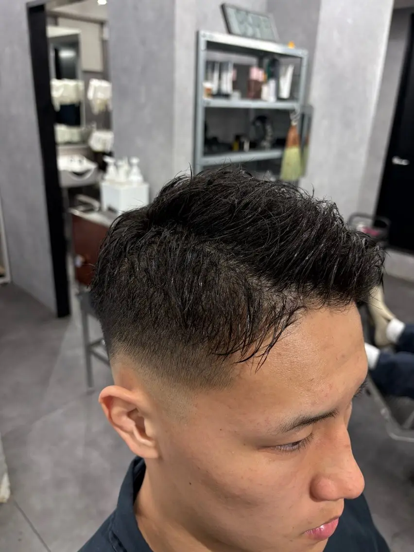 ショート メンズ カット パーマ 本間 颯太のヘアスタイル
