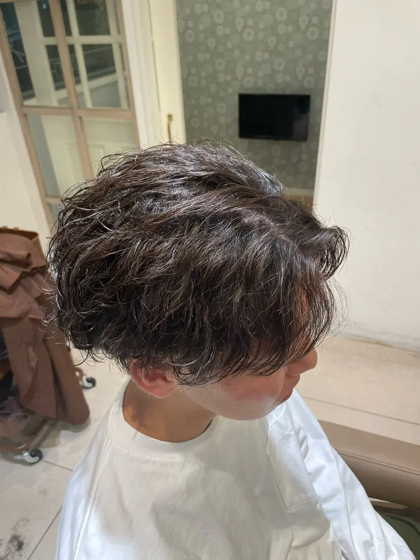 パーマ メンズ カット パーマ Men’s特化👑 鈴木大翔のヘアスタイル