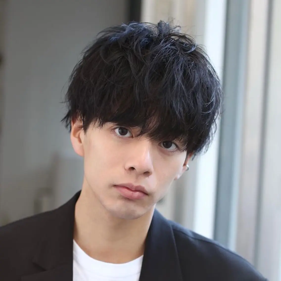 ショート パーマ メンズ カット パーマ 田原 慎也のヘアスタイル