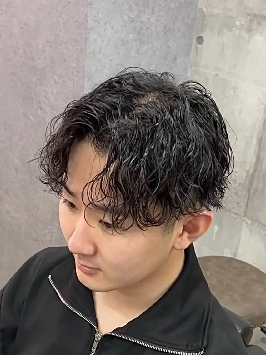 ミディアム ミディアムパーマ 韓国パーマ 美容師 和田爽良のヘアスタイル