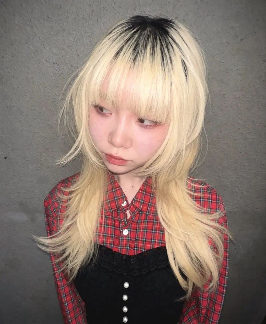 ロング カット トリートメント 似合わせ痩せるカット 透明感カラー/たけるのヘアスタイル