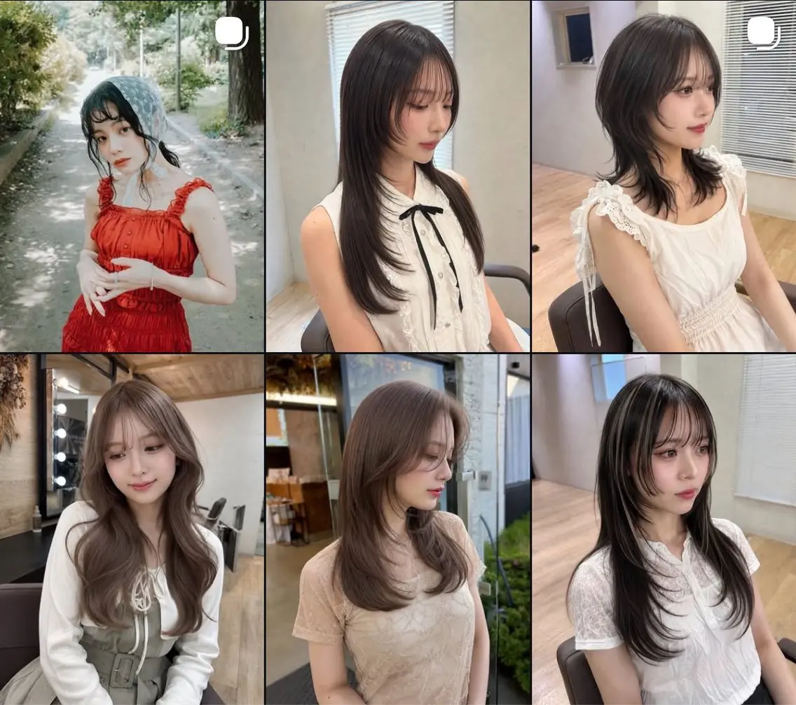 ミディアム カラー 透明感カラー 顔まわりレイヤー 髪質改善 韓国風ヘア レイヤーカット カット ヘアカラー 🏆ABEMAモテ髪 優勝🏆/junのヘアスタイル