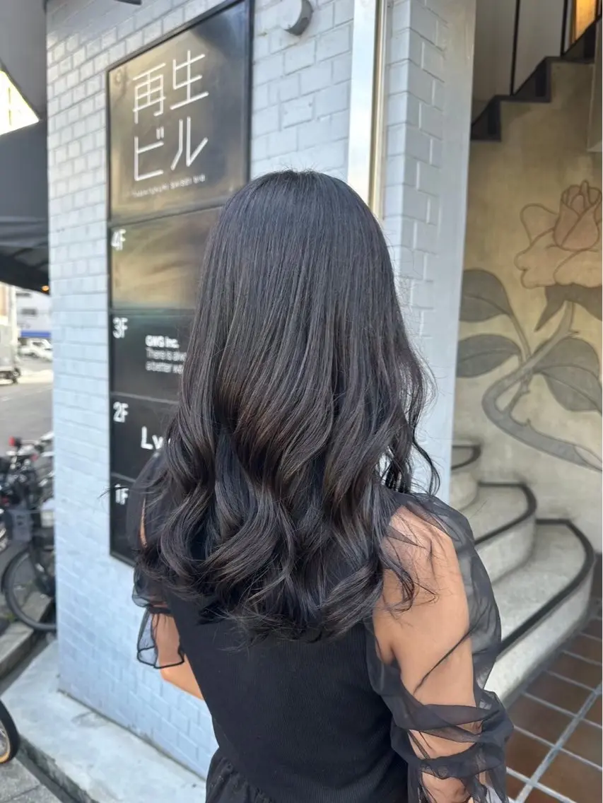 セミロング ヘアカラー 柿本ひな カラーモデル様募集中のヘアスタイル