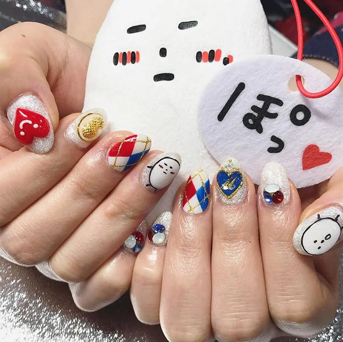 ネイル 渋谷／チップ長さ出し 👑アプレgel-xのネイルデザイン