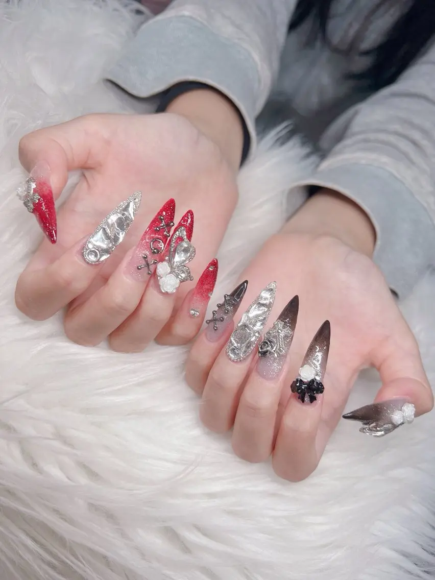 ネイル ハンドネイル Lee Nails チップ長さだし専門店のネイルデザイン
