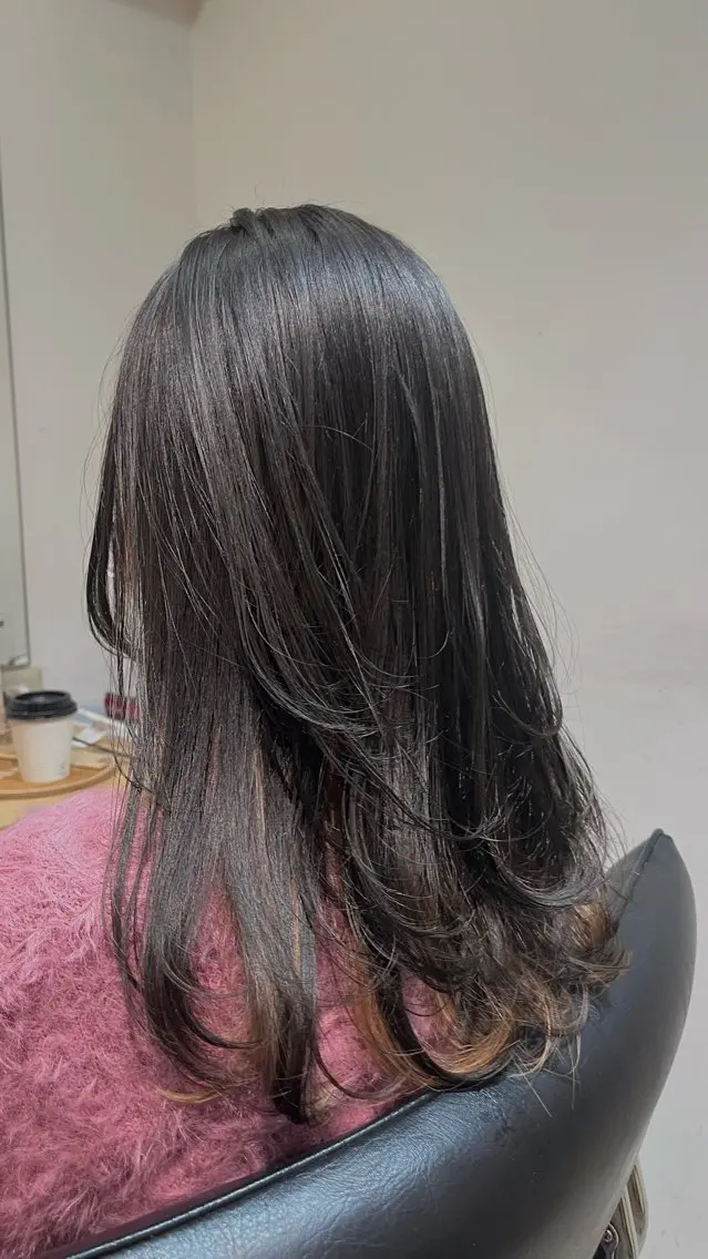 ロング カット カンノ シュンのヘアスタイル
