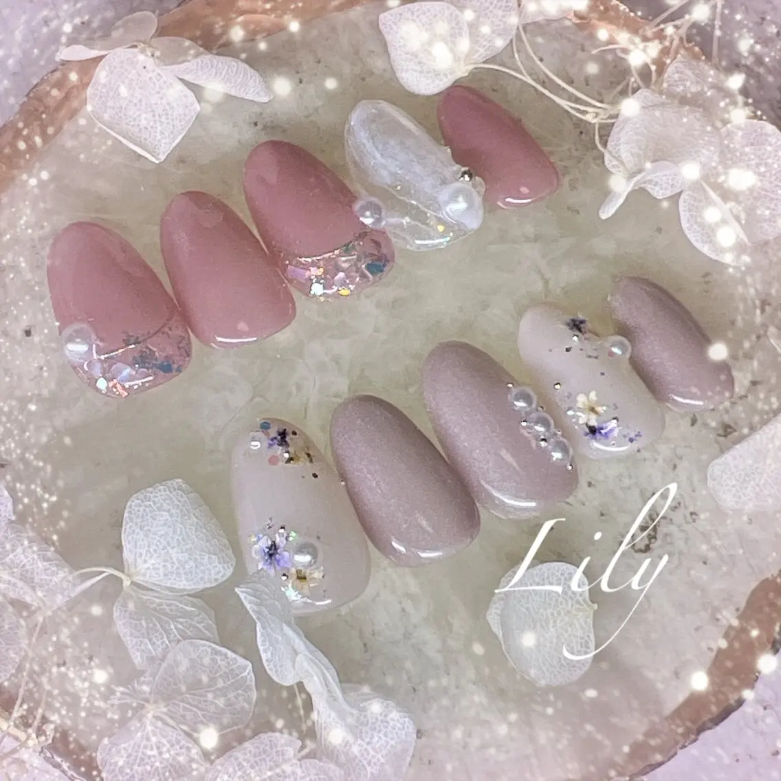 ネイル ハンドネイル Lily*nail 🌻Mii🌻のネイルデザイン