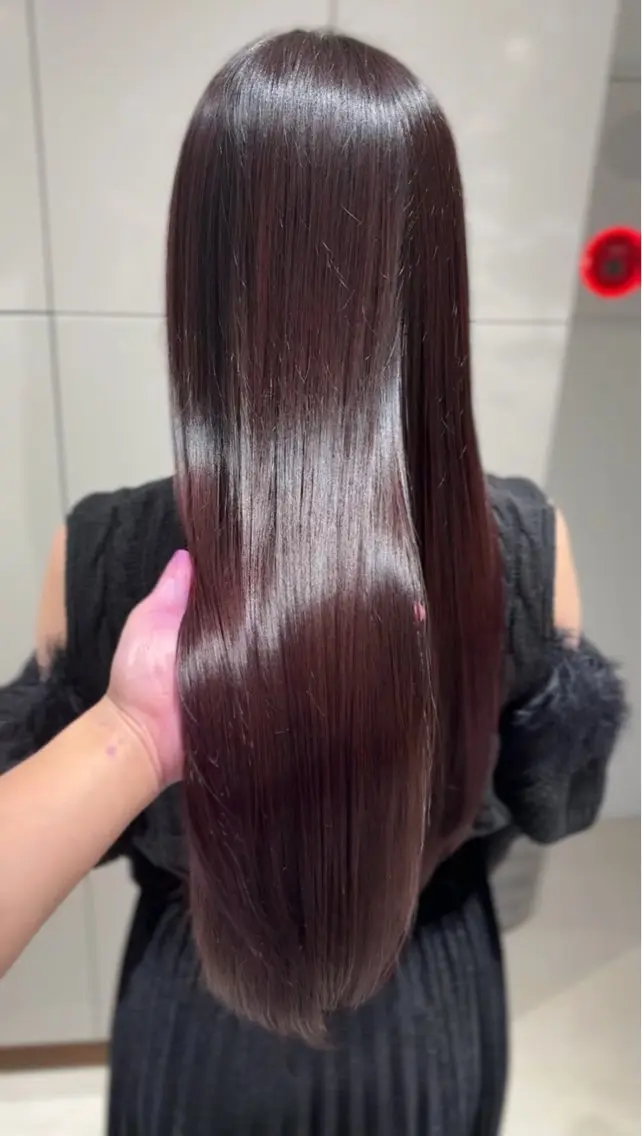 ロング ヘアカラー 縮毛矯正 トリートメント 縮毛矯正/髪質改善/ HARUのヘアスタイル