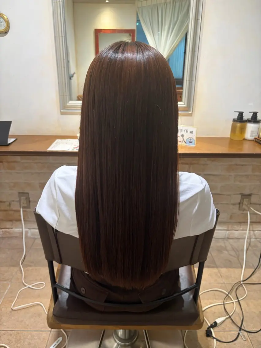 ロング 縮毛矯正 🫧 舘藤 陽菜 🤍のヘアスタイル