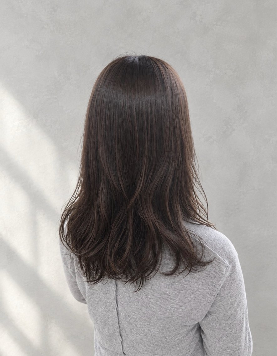 セミロング カット ヘアカラー 艶髪カラー/髪質改善 細貝 舞利のヘアスタイル