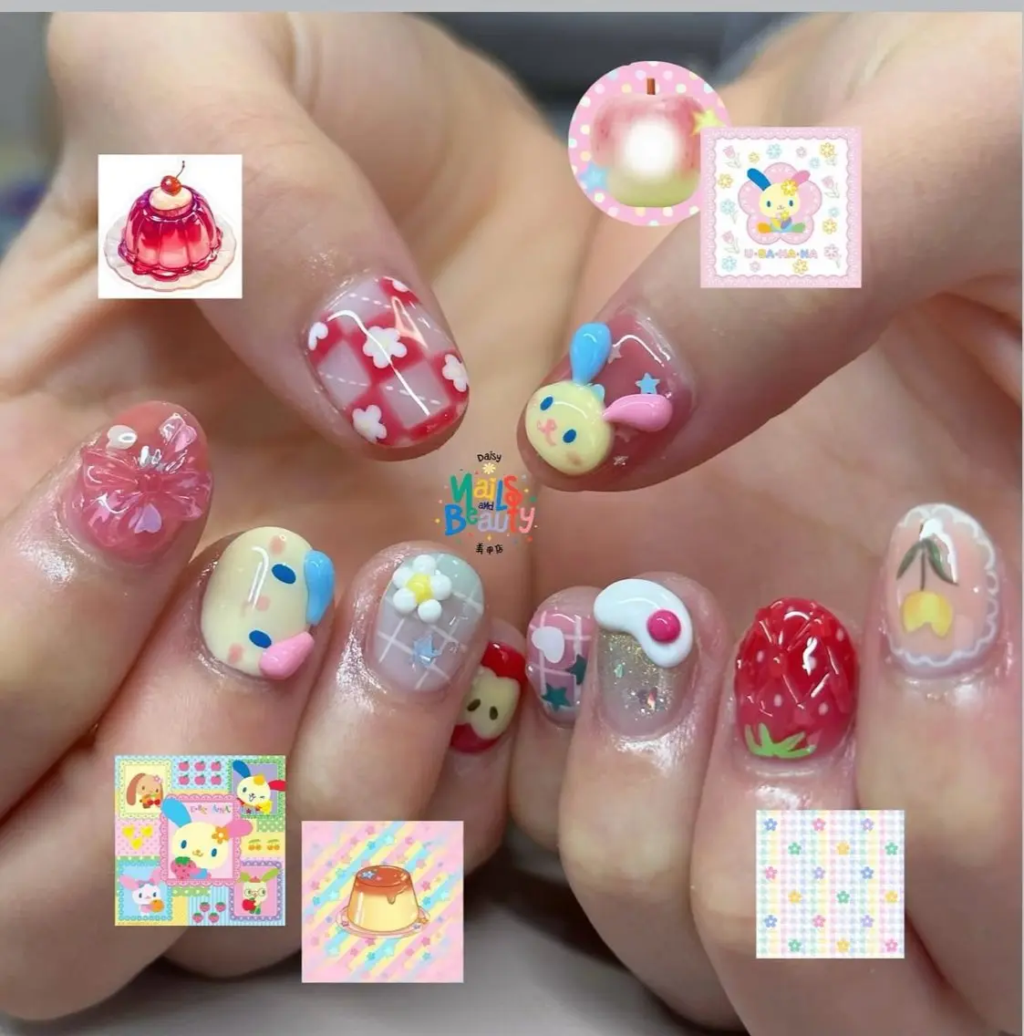 ネイル アートネイル ガーリー 持ち込み ぷっくりネイル ハンドネイル Chiara 持ち込み専門のネイルデザイン