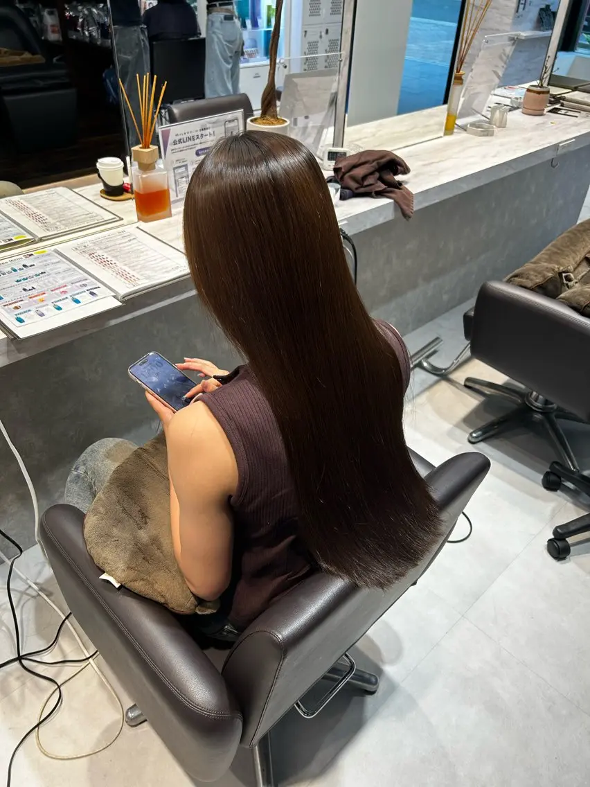ロング 縮毛矯正 小林 駿のヘアスタイル