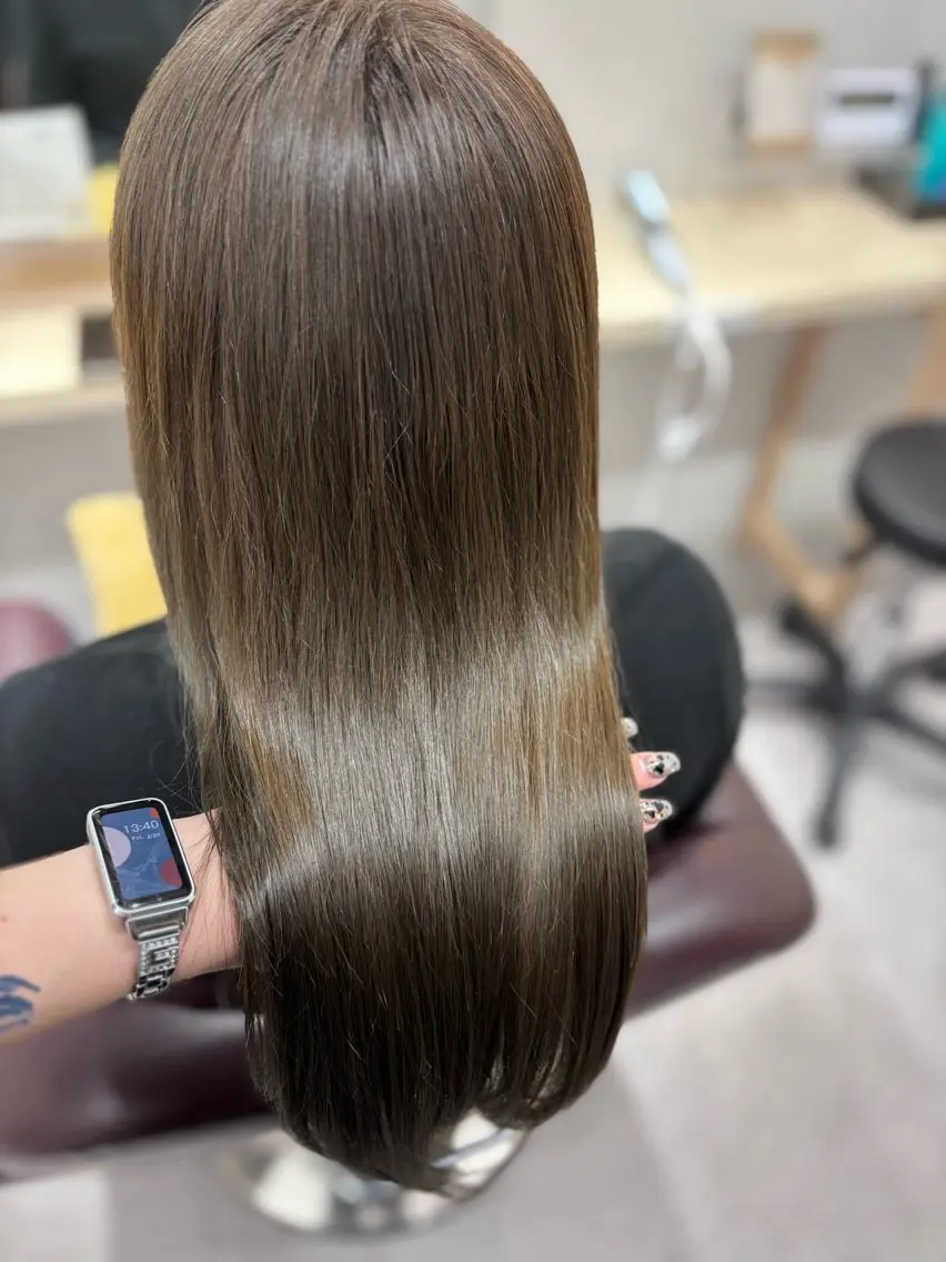 セミロング カット ヘアカラー トリートメント Haruka✄﻿ 透明感カラー🫧🌙のヘアスタイル