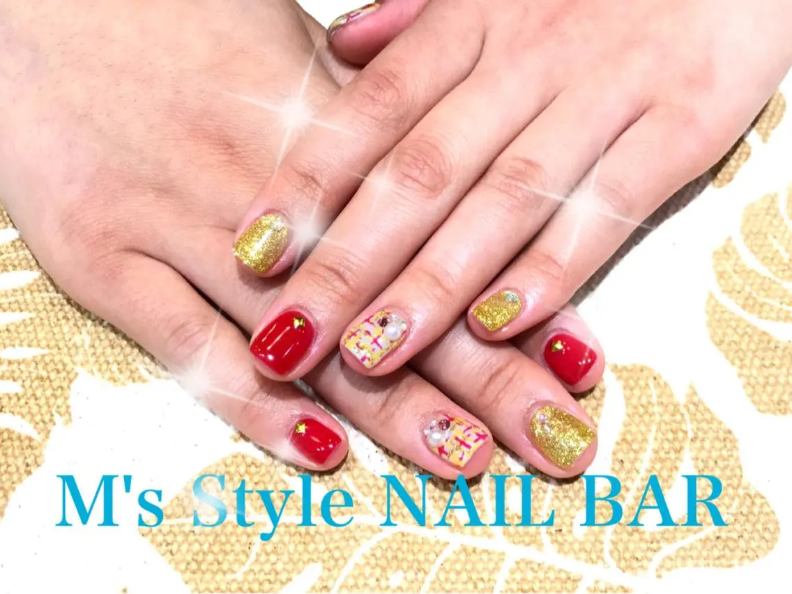 ネイル ツイードネイル M's Style NAIL BARのネイルデザイン