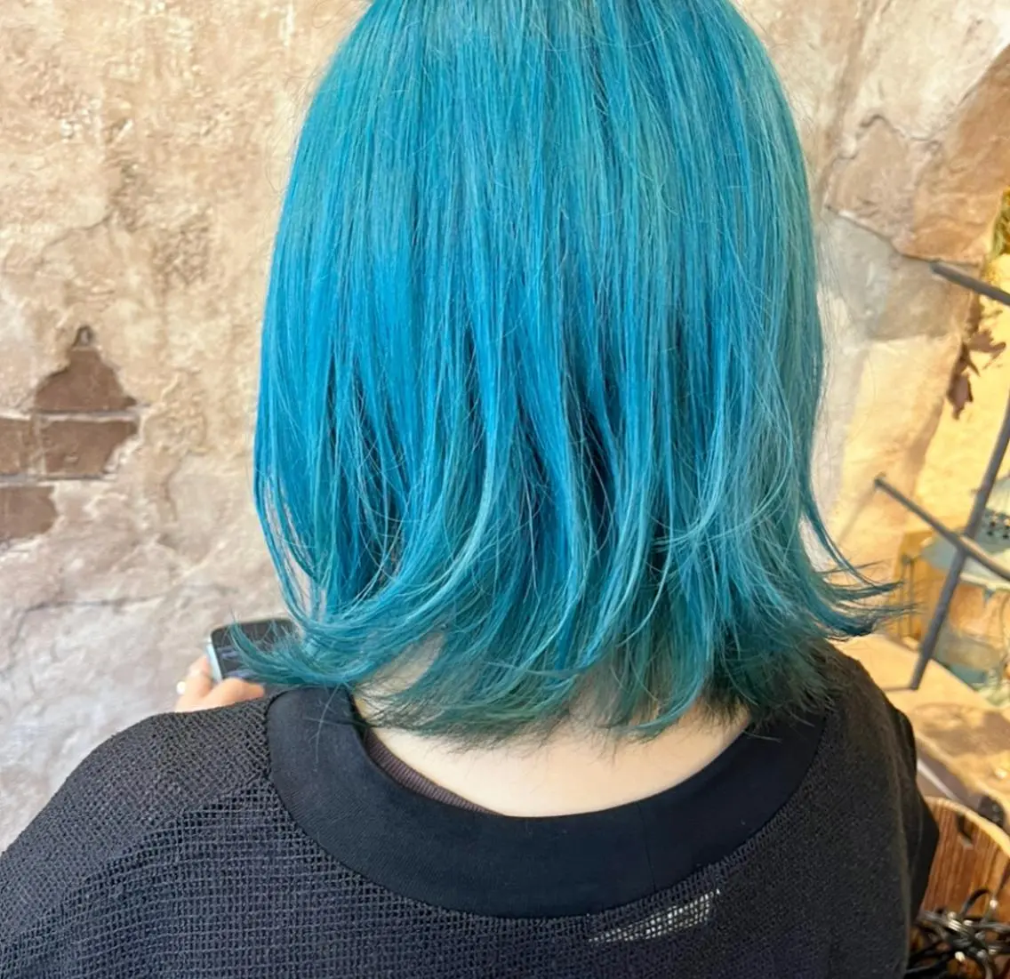 ショート カラー ブリーチ、パーマ 西部笑のヘアスタイル