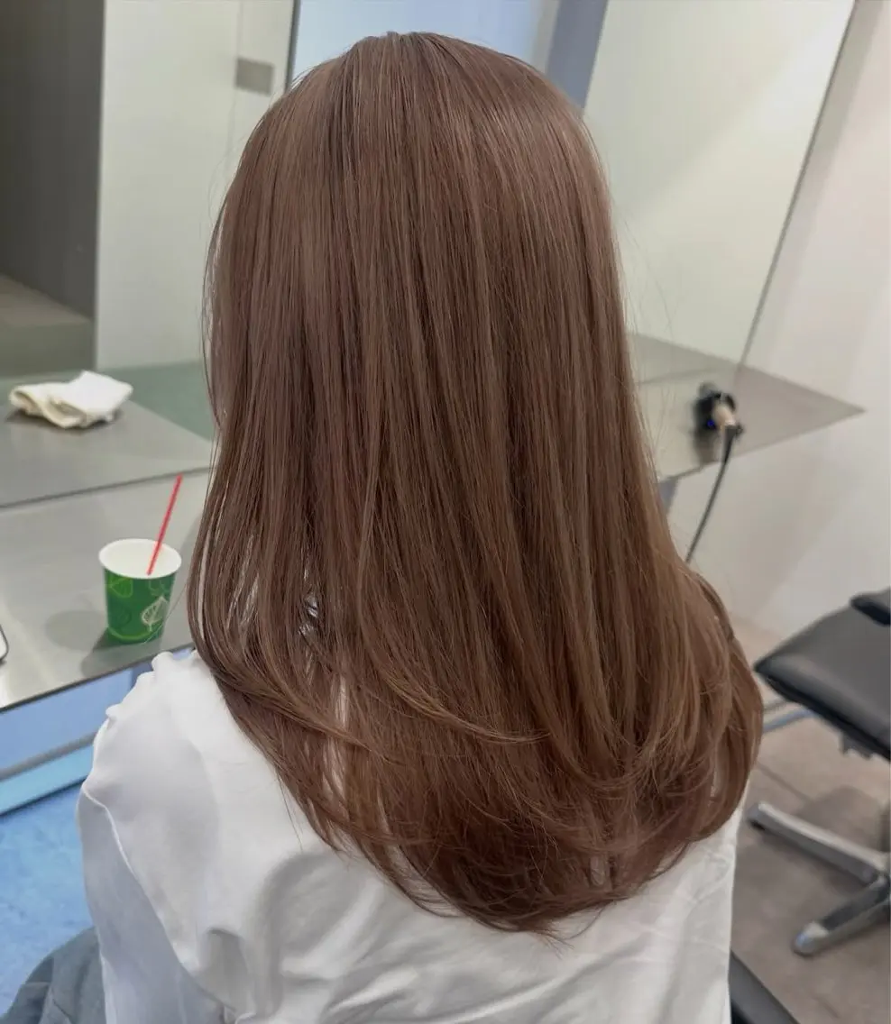 カラー ブリーチ ブラウンカラー 透明感カラー 縮毛矯正 ヘアカラー あつき/パーマ/縮毛 /ブリーチ特化🌟のヘアスタイル