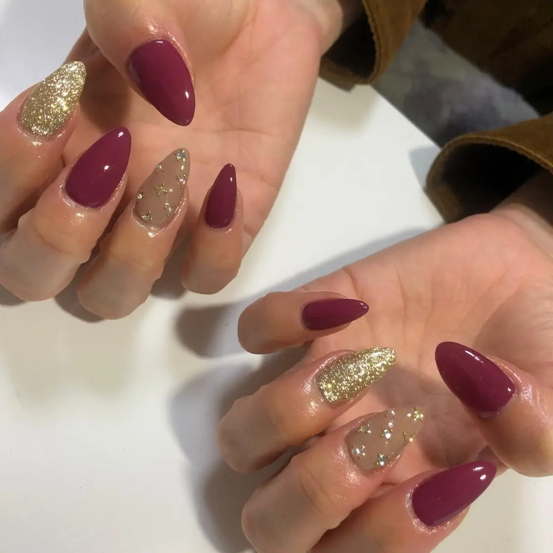 【長さだしジェル】ストーンアート10本し放題¥11000 長さだしそのままのフィルもこちら！の写真