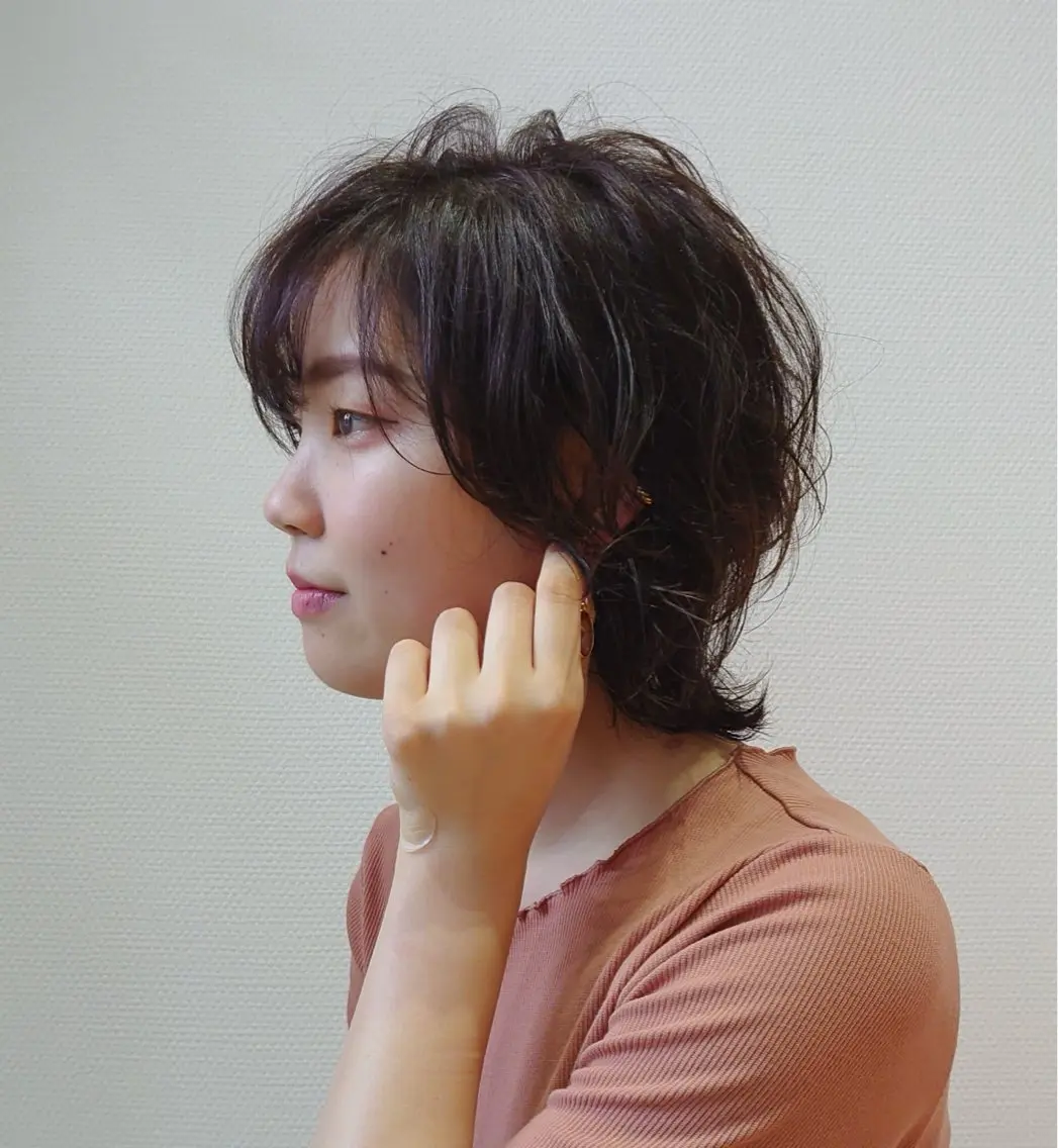 ミディアム パーマ カット パーマ YUIMARL 倉敷店🌸SAEのヘアスタイル