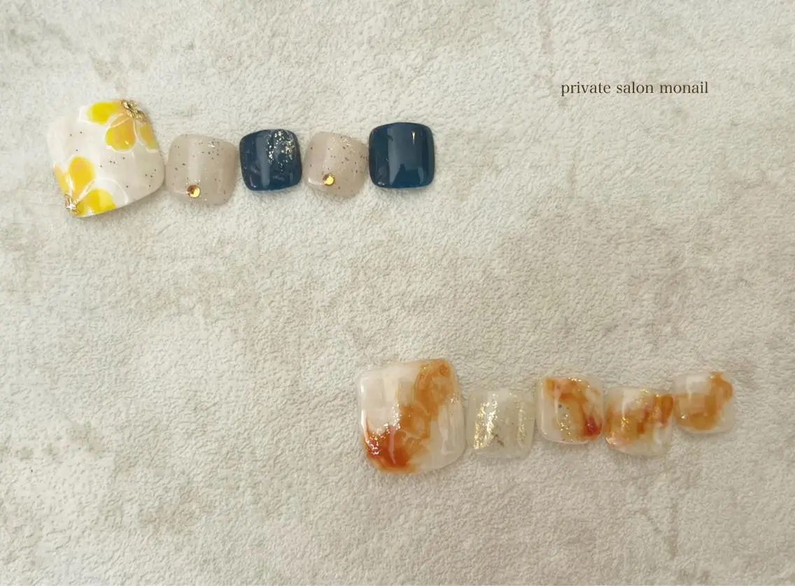 ネイル フットネイル nail salon monailのネイルデザイン