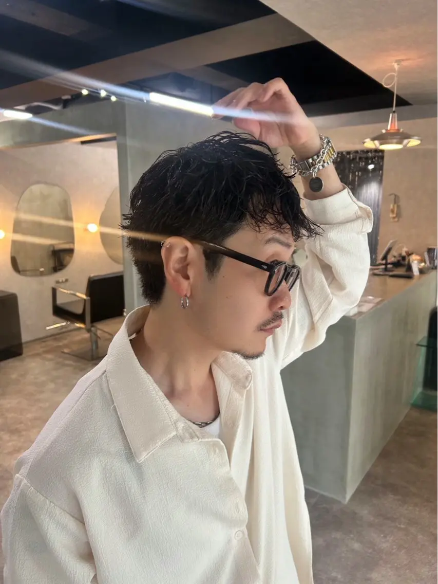 パーマ メンズ qpula クプラのヘアスタイル