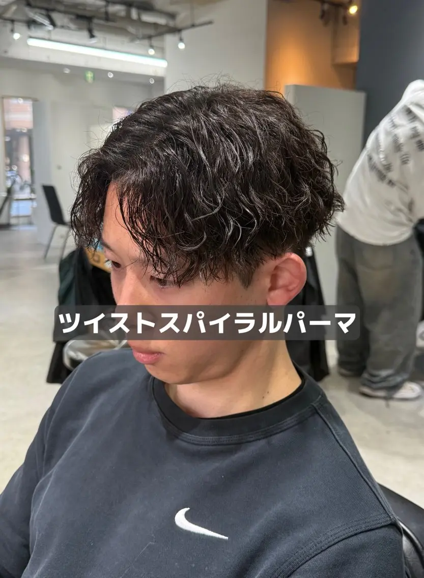 メンズ メンズパーマ カット 布施メンズ特化美容師 秋山 涼のヘアスタイル