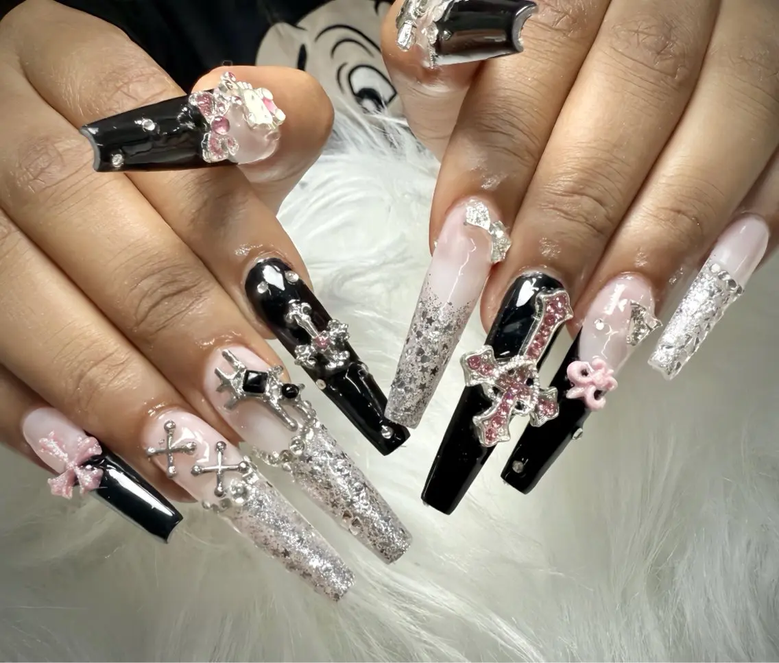 ネイル アートネイル フレンチネイル ジェルネイル 韓国ネイル マグネットネイル ハンドネイル Lenie Nail Okuboのネイルデザイン