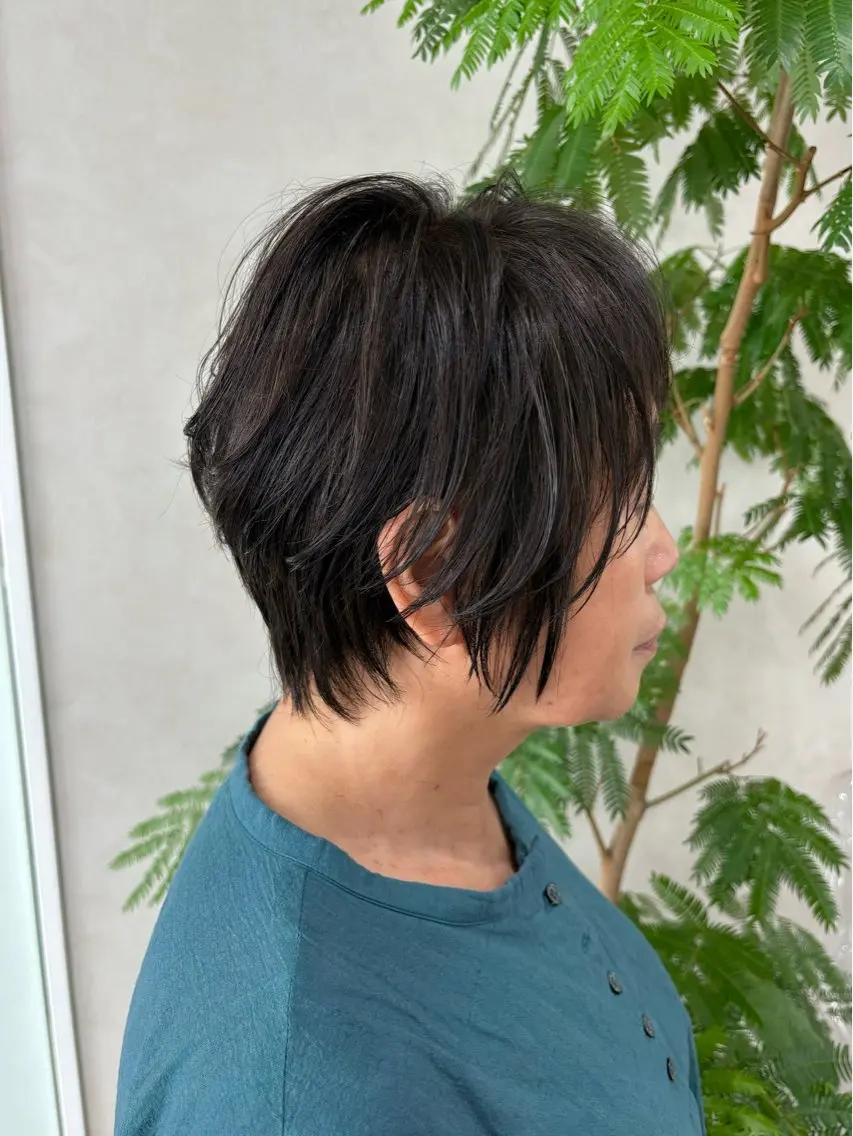 ショート カラー ショートヘア カット ヘアカラー トリートメント レイヤー/ボブ/ 透明感カラー🌿神永のヘアスタイル