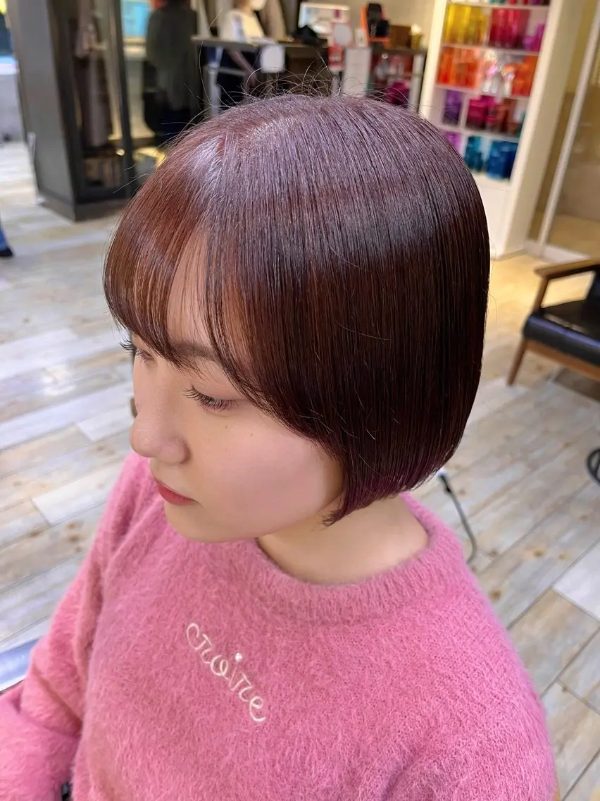 【限定クーポン】👼🏻カット+ワンカラー+水分補給1stepトリートメント🪄の写真