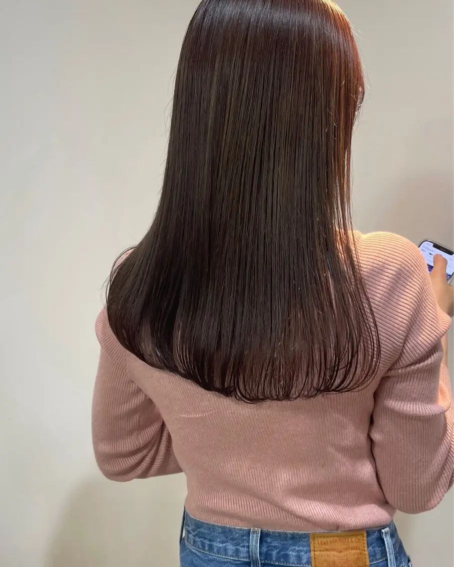 セミロング カラー ヘアカラー 表参道🌿赤み消し カラー/チナツのヘアスタイル