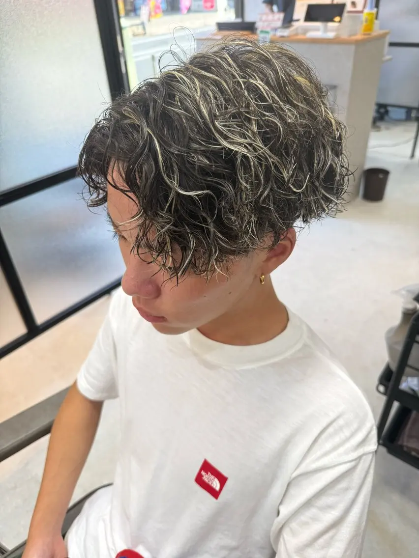 メンズ カット パーマ TELA HAIR 石岡♡ａｉｋａのヘアスタイル