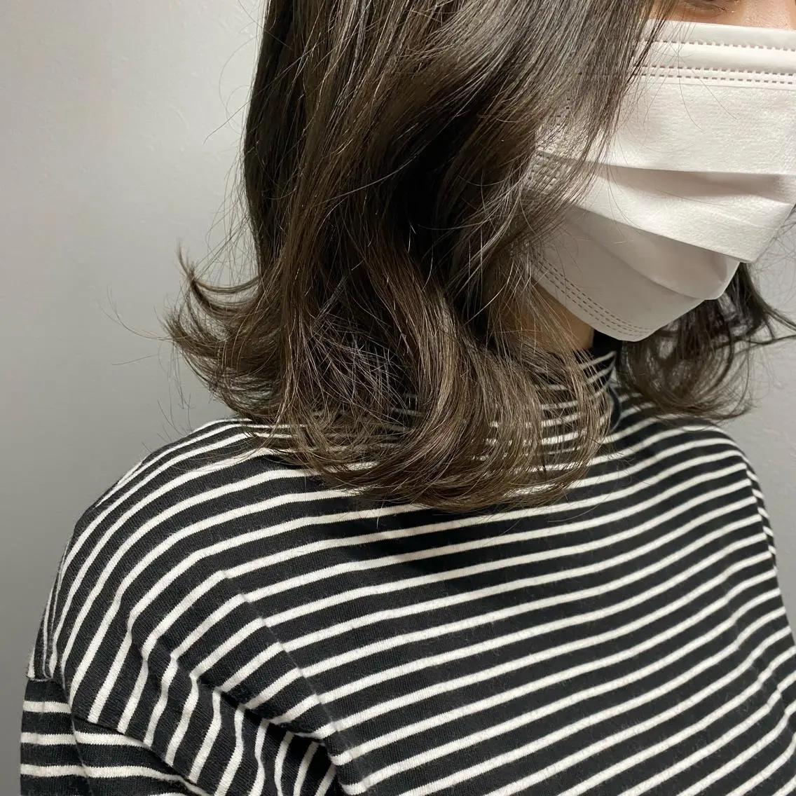 セミロング カラー グレージュ きよはらちさき🍑 柔らかカラー🌱🫧のヘアスタイル
