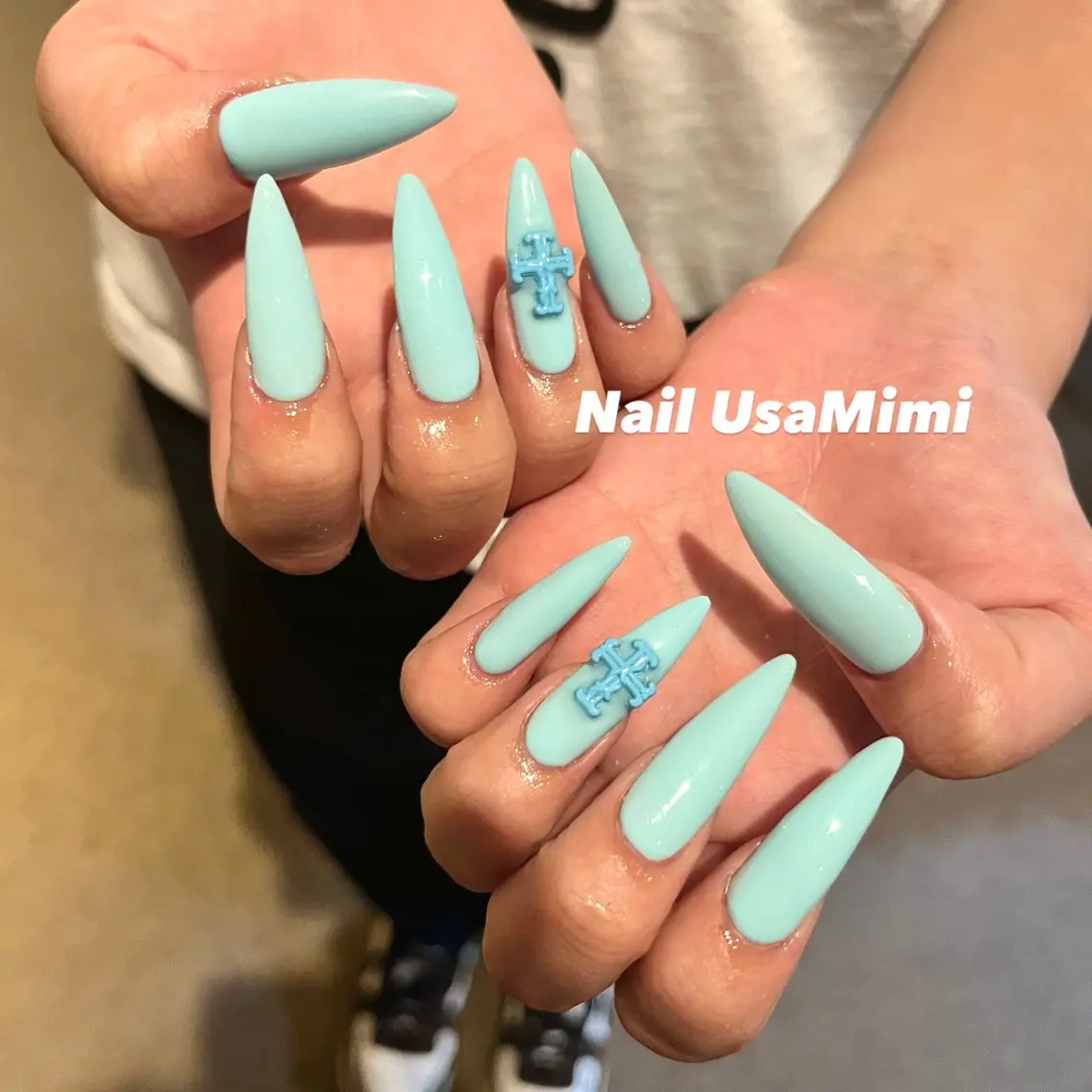 ネイル 長さ出し ハンドネイル Nail Usa Mimi ASAKOのネイルデザイン