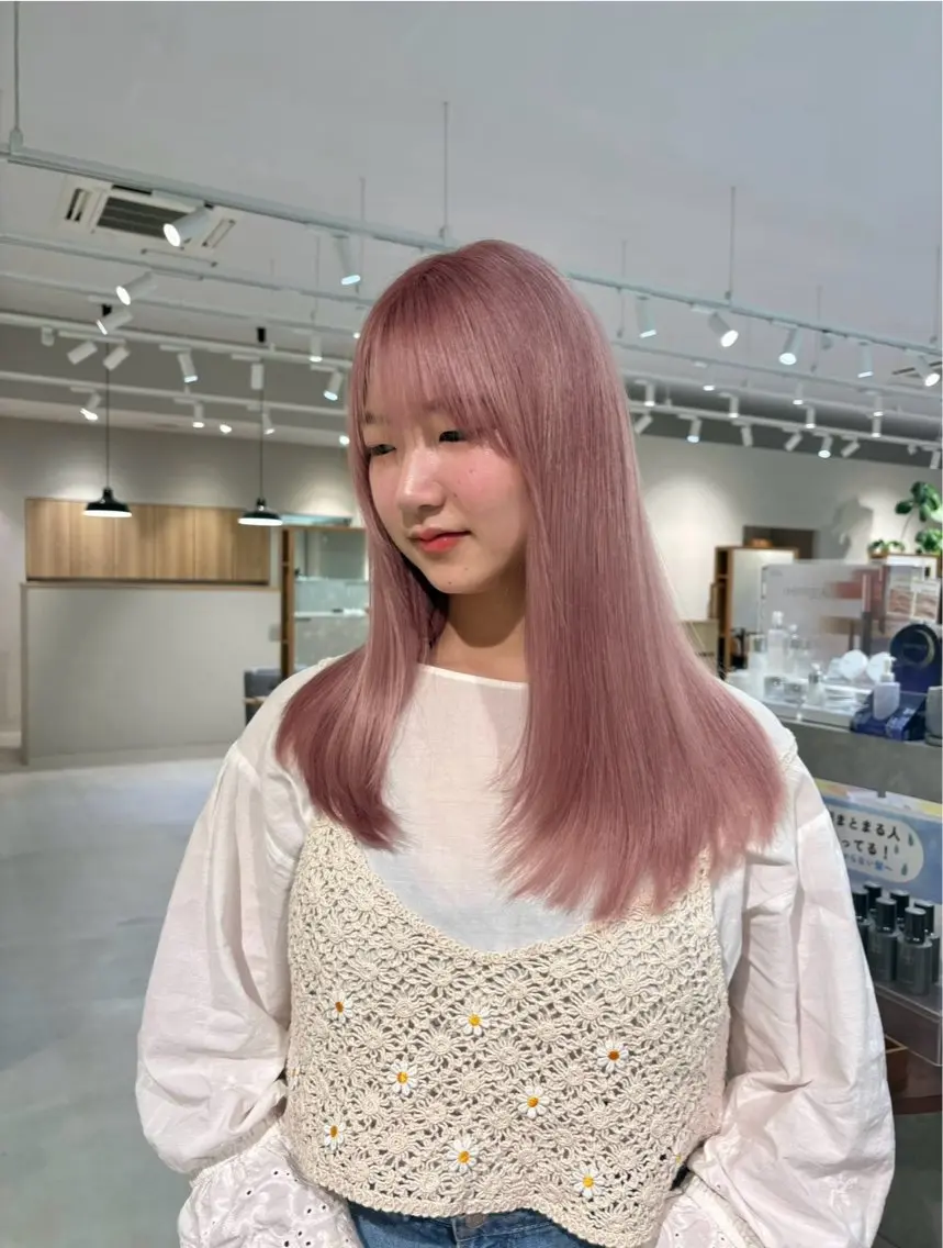 ロング カラー 森 理音のヘアスタイル