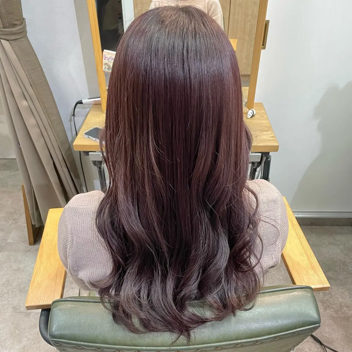 カラー ラベンダーカラー ピンクカラー ピンクラベンダー 銀座：似合わせカラー オリーブ🫒アレンジのヘアスタイル