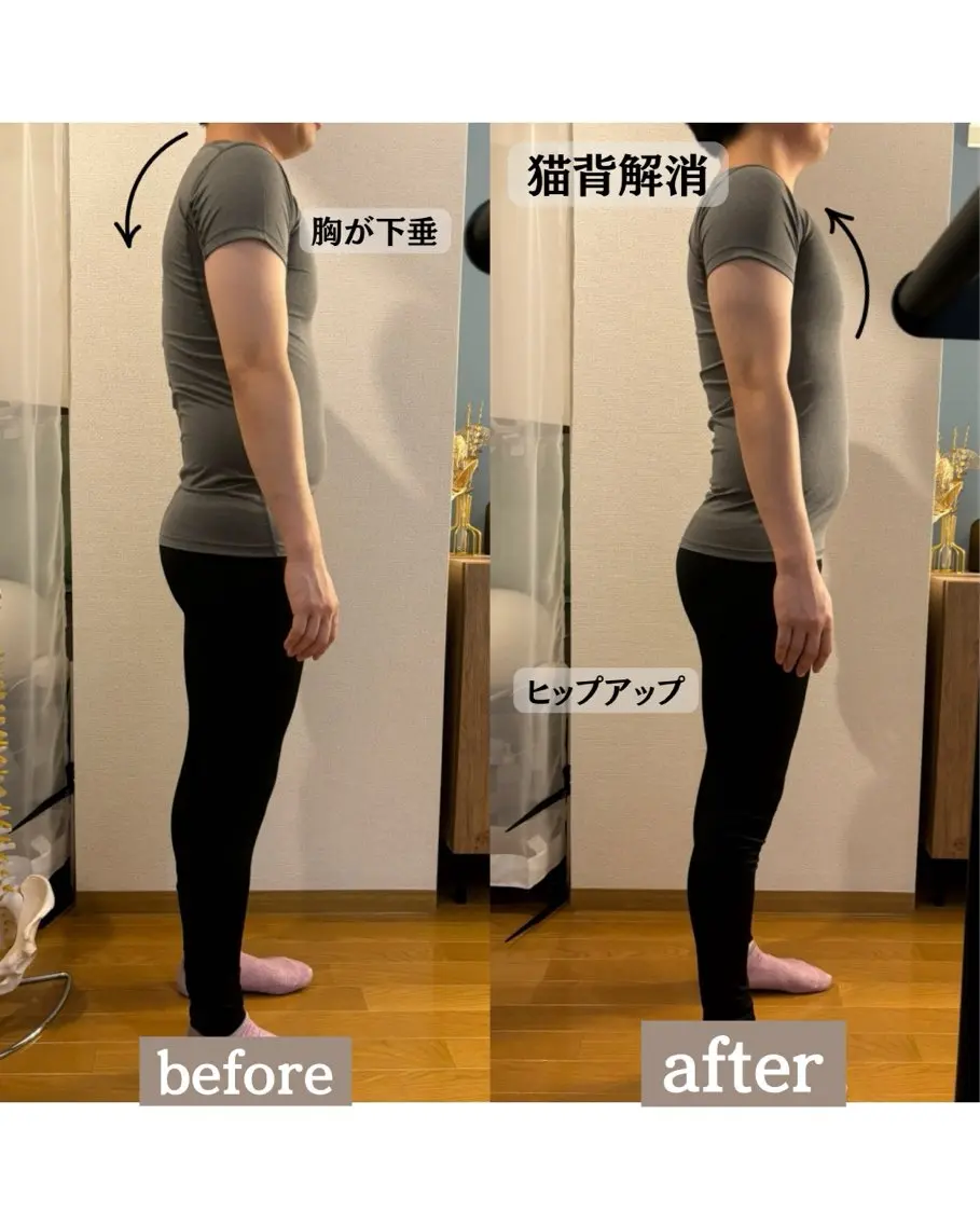 メンズ 姿勢改善ダイエット 🤍美容整体のエステ・リラクイメージ