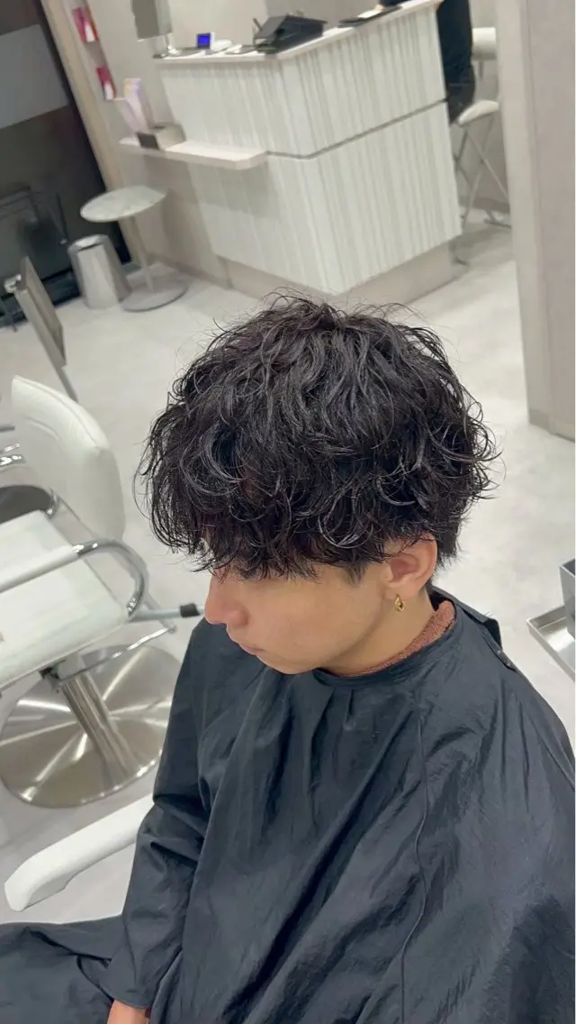 パーマ 安澤 陽向のヘアスタイル
