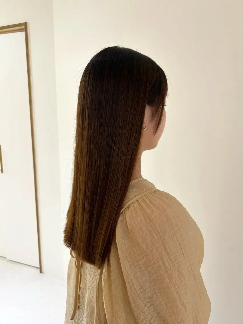 ロング ロング 田中 樹奈のヘアスタイル