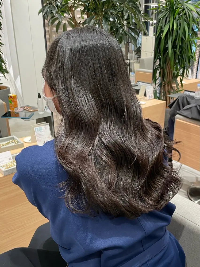 🎀 上品な盛れるモテヘア×コテ巻き風デジタルパーマ🎀+最高級内部補修トリートメントの写真
