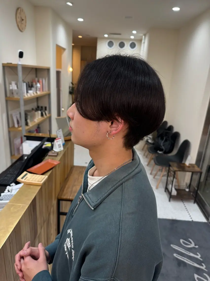 メンズ パーマ 山下 莉歩のヘアスタイル