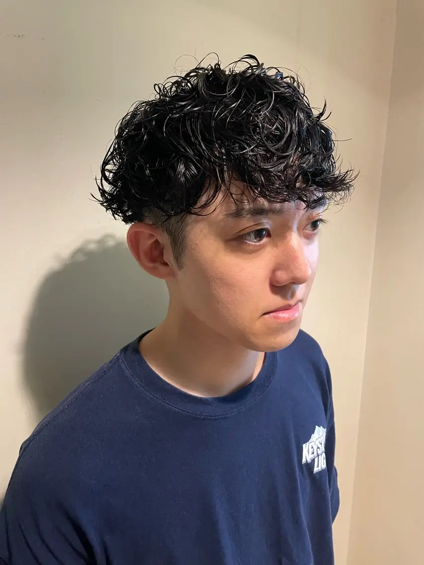 パーマ メンズ カット パーマ 💈メンズ職人 ルキト💈のヘアスタイル