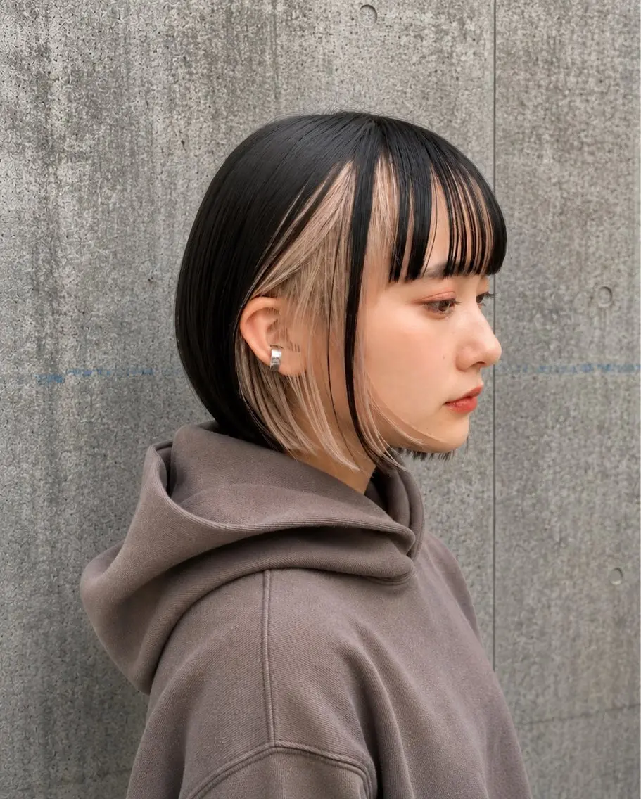 ショート カラー イヤリングカラー ヘアカラー トリートメント 萩原 凌✄﻿のヘアスタイル