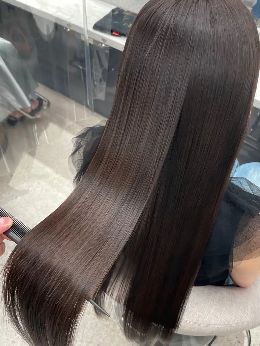【当日限定🌟】カット+透明感カラー+7stepトリートメント✨️の写真