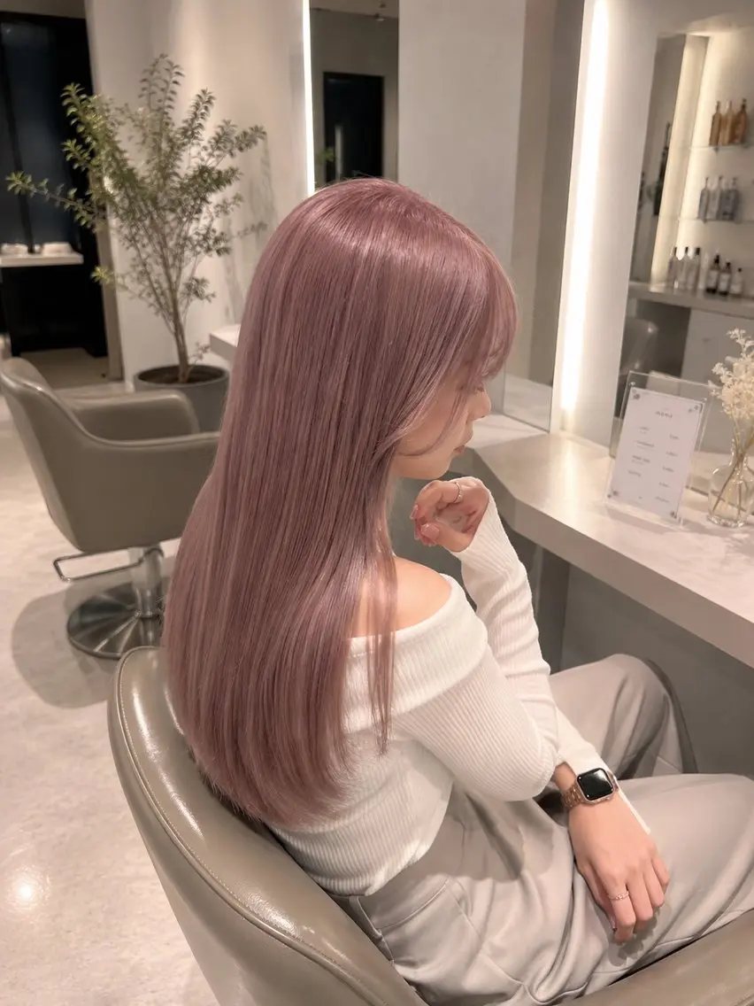 カラー 🎀ハイトーン/イン ナーカラー♡ねお🎀のヘアスタイル