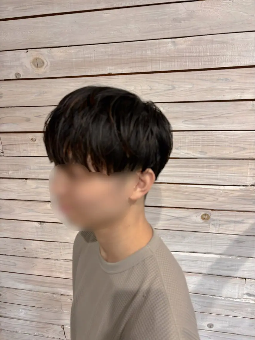 メンズ マッシュ 学生（メンズ向け） 岡山メンズパーマ 白神珠梨のヘアスタイル