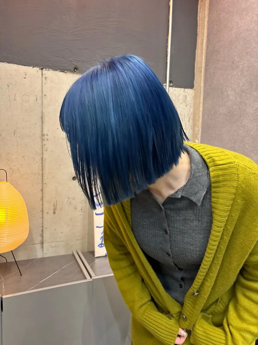 ショート 切りっぱなしボブ ボブ ヘアカラー トリートメント 博多/艶カラー Natsuのヘアスタイル