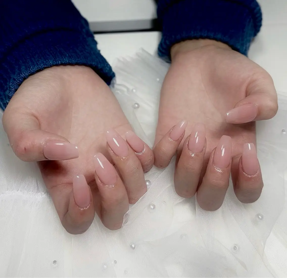 ネイル オーロラネイル チークネイル フットネイル フレンチネイル ジェルネイル Nichi Nailsのネイルデザイン